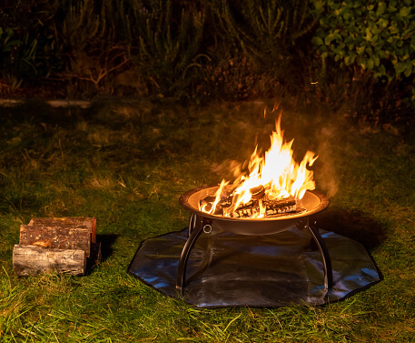 best fire pit mat for wood deck